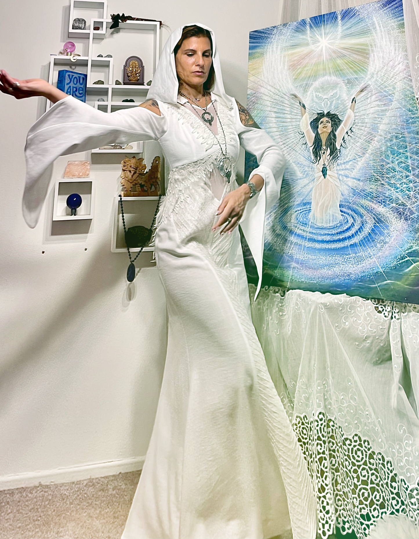 Couture Eagle Goddess Dress