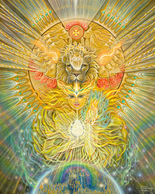 Goddesses of the Sun - Glass Print Wall Art